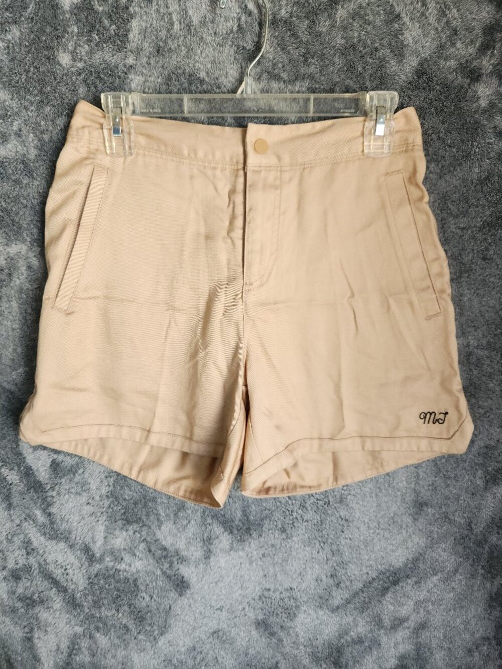 Nike Jordan Shorts Women S Tan Brown FN5686 MJ Embroidered Logo Standard Fit NEW